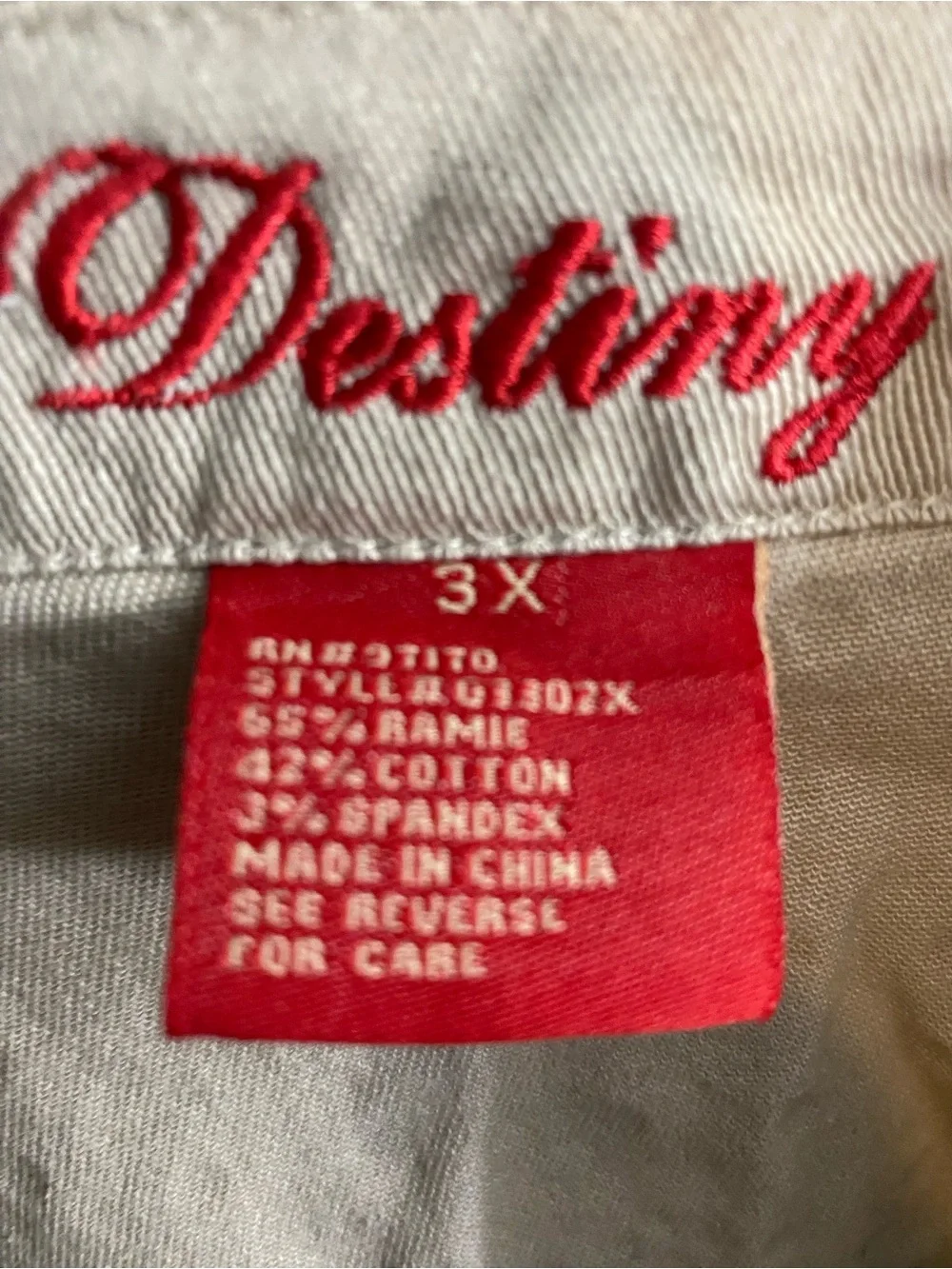 Destiny beige cropped